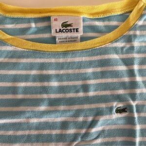 Vintage Blue Striped Lacoste Tee
